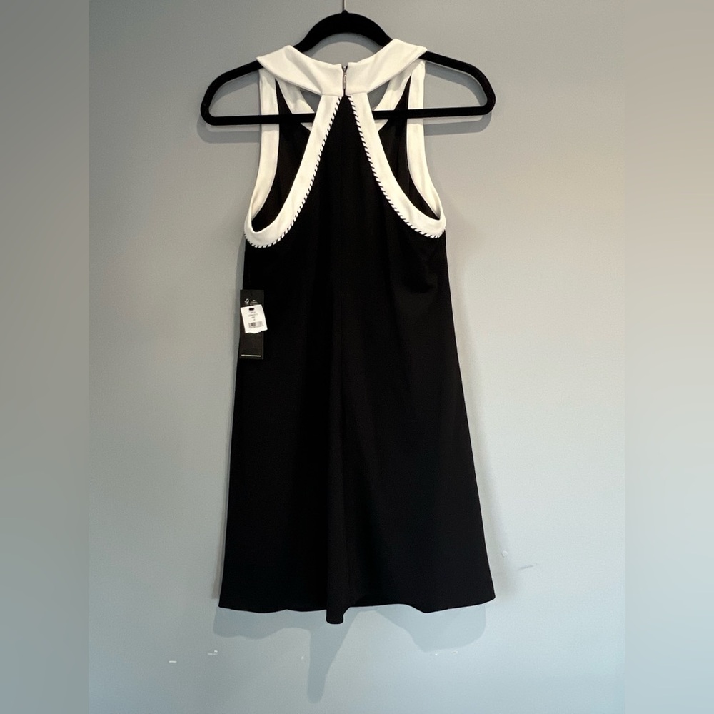 Karl Lagerfeld Black and White Mini Dress - Picture 2 of 4